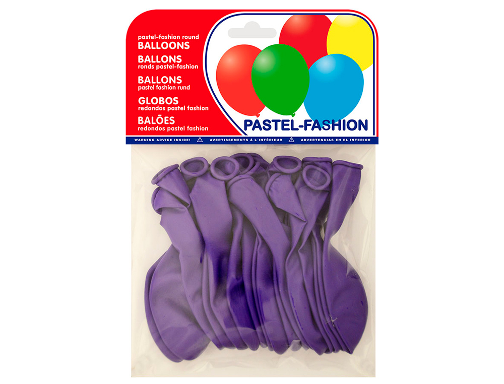 BALOES PASTEL LILAS BOLSA DE 20 UNIDADES