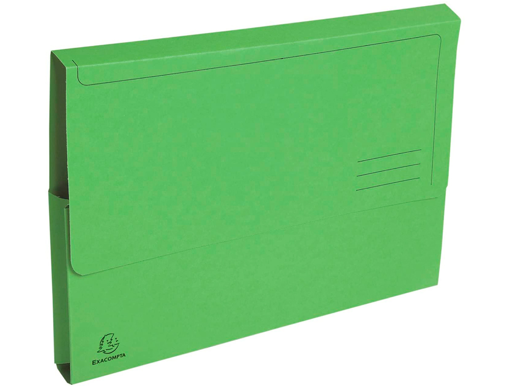 CLASSIFICADOR EXACOMPTA EM CARTOLINA COM BOLSA DIN A4 VERDE 290 GR