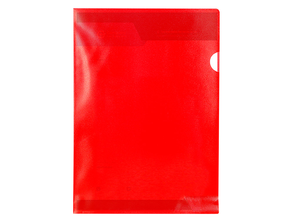 BOLSA DOSSIER Q-CONNECT EM PLASTICO DIN A4 120 MICRONS VERMELHA CAIXA DE 100 UNIDADES