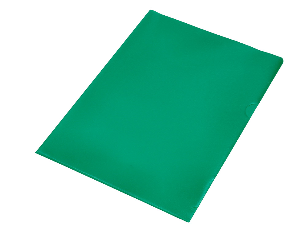 BOLSA DOSSIER Q-CONNECT EM PLASTICO DIN A4 120 MICRONS VERDE CAIXA DE 100 UNIDADES