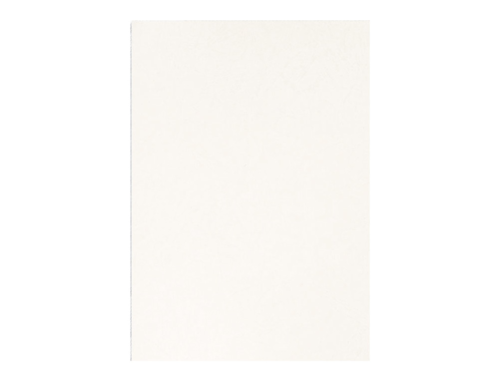 CAPA DE ENCADERNACAO Q-CONNECT CARTAO DIN A4 BRANCA IMITACAO PELE CAIXA DE 100 UNIDADES