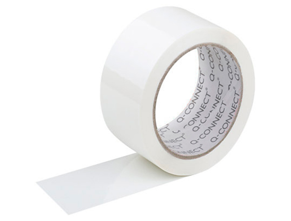 FITA ADESIVA Q-CONNECT POLIPROPILENO BRANCA 66 MT X 75 MM