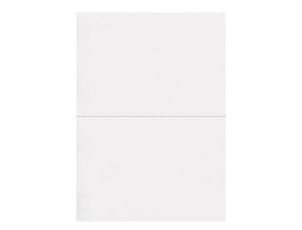 PAPEL LIDERPAPEL DIN A4 80 GR BRANCO MICROPERFURADO EM DUAS PARTES IGUAIS EMBALAGEM DE 500 FOLHAS
