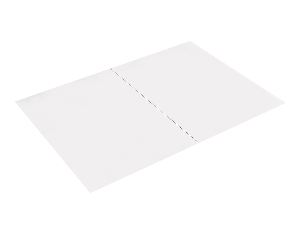 PAPEL LIDERPAPEL DIN A4 80 GR BRANCO MICROPERFURADO EM DUAS PARTES IGUAIS EMBALAGEM DE 500 FOLHAS