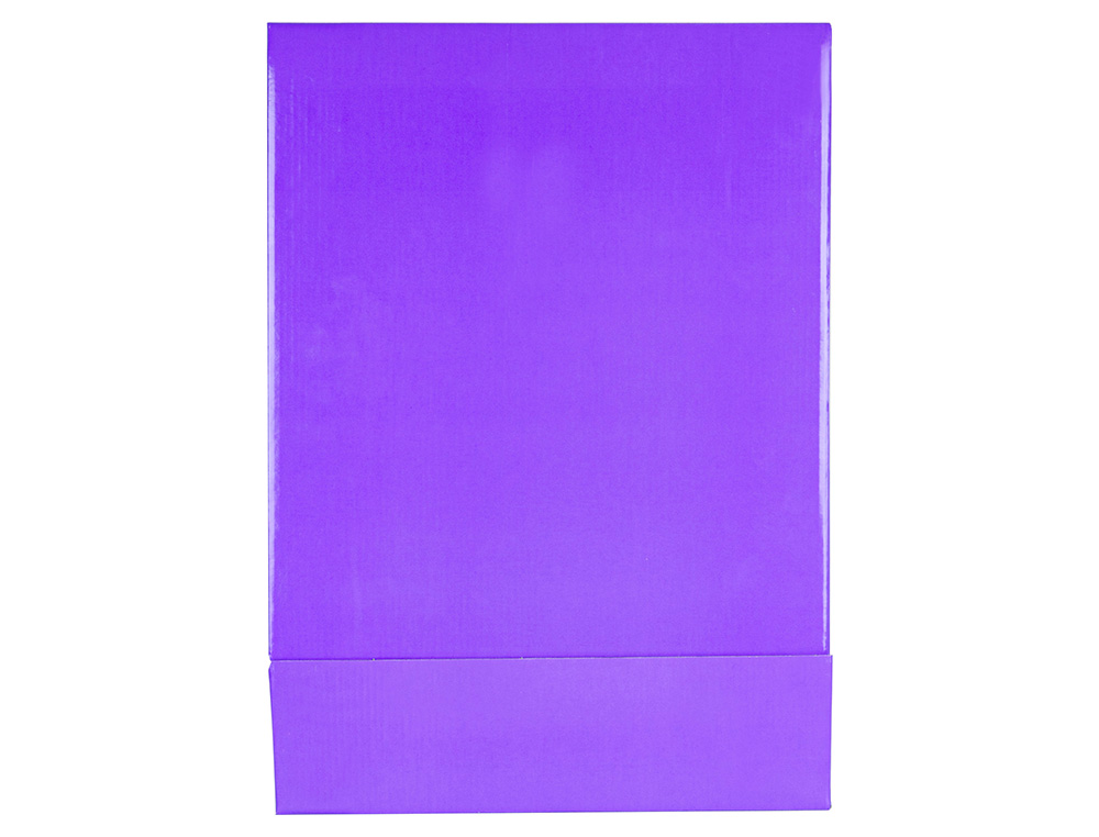 CAIXA PARA PASTA DE ARQUIVO DE ALAVANCA LIDERPAPEL DOCUMENTA CARTAO FOLIO LOMBADA 75 MM LILAS