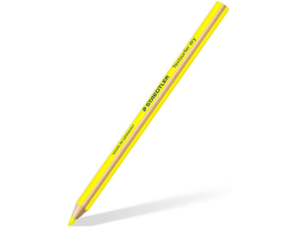 LAPIS FLUORESCENTE STAEDTLER TRIANGULAR TOP STAR AMARELO CAIXA DE 12 UNIDADES