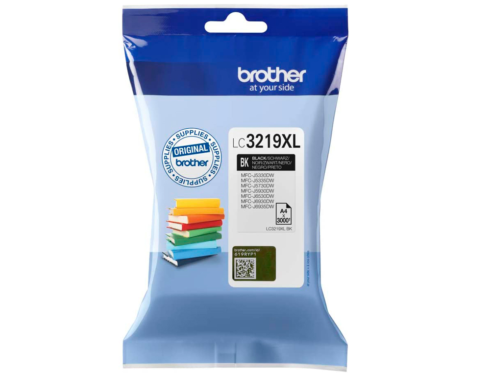 TINTEIRO BROTHER LC-3219XLC MFC-J6530DW / MFC-J6930DW PRETO 3.000 PAG