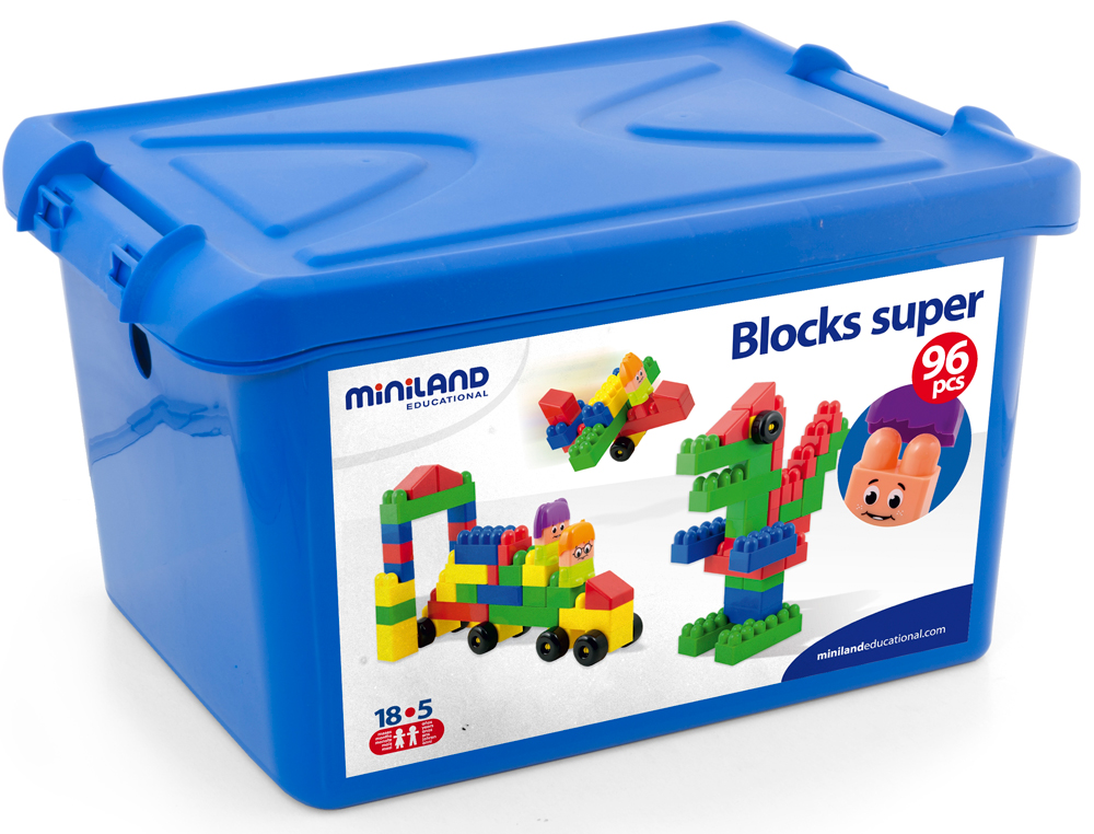 JOGO MINILAND SUPER BLOCKS 96 PECAS