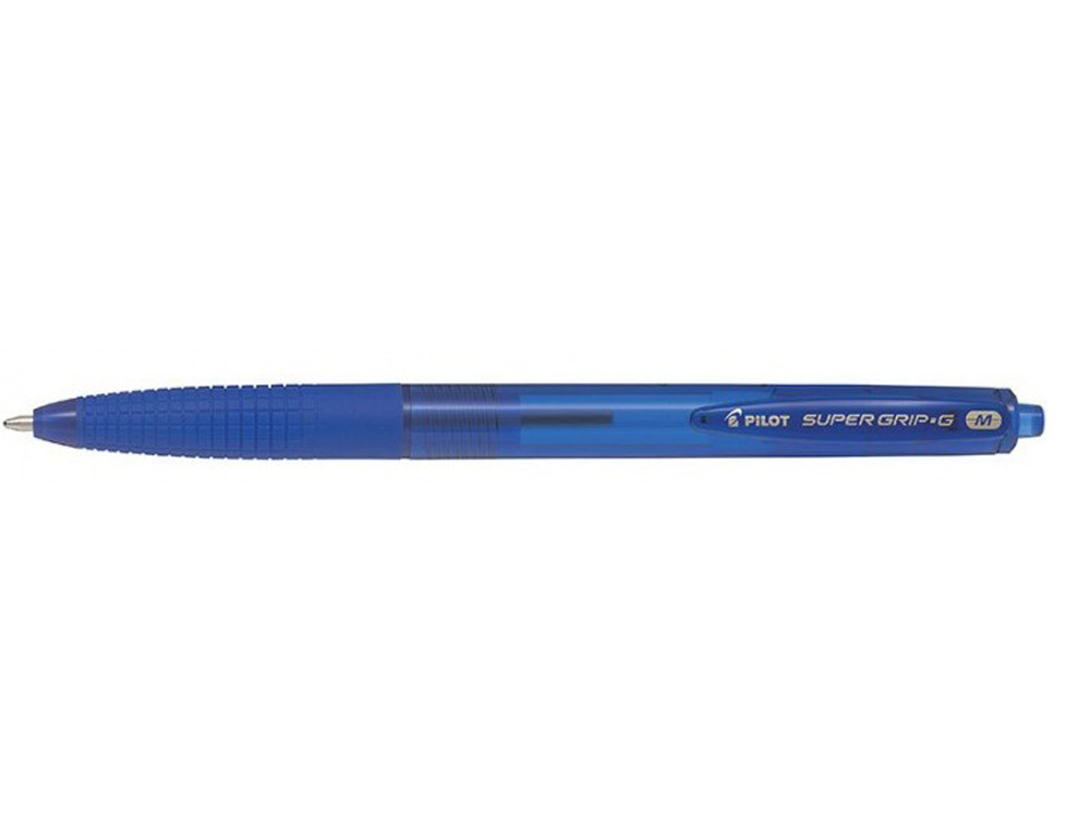 ESFEROGRAFICA PILOT SUPERGRIP G AZUL RETRATIL SUJEICAO DE BORRACHA TINTA BASE DE OLEO