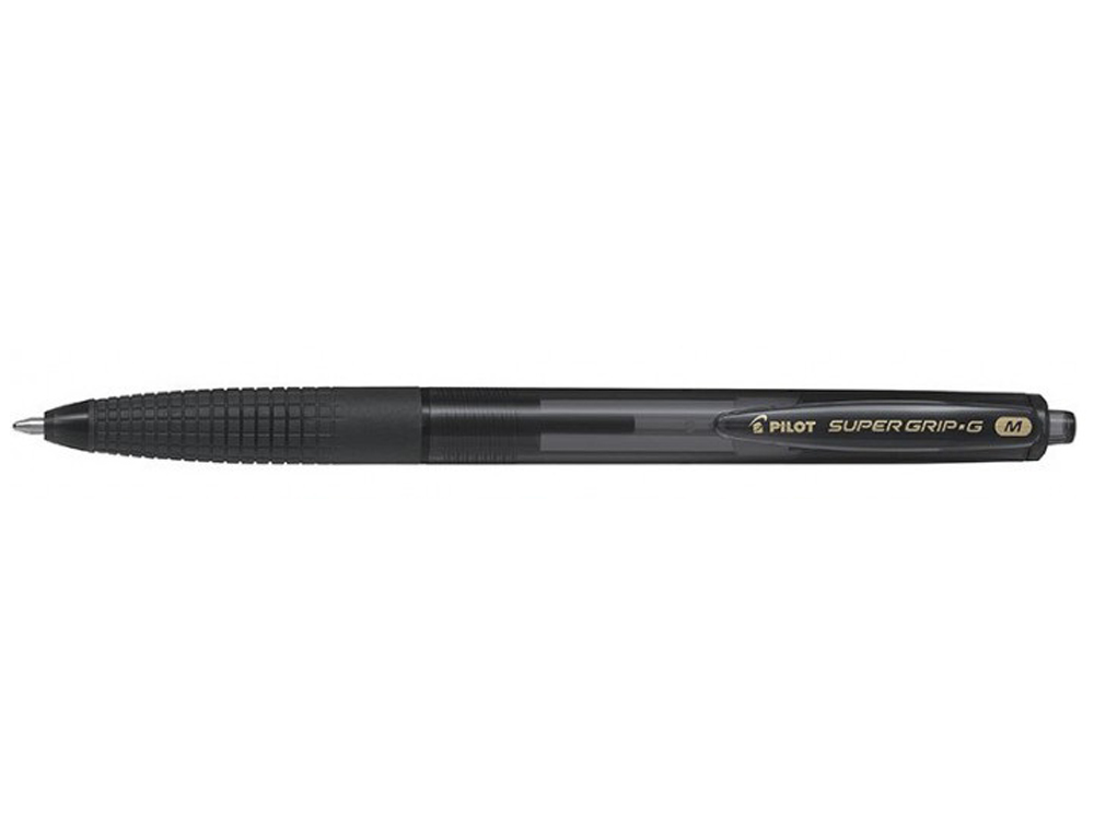 ESFEROGRAFICA PILOT SUPERGRIP G PRETO RETRATIL SUJEICAO DE BORRACHA TINTA BASE DE OLEO