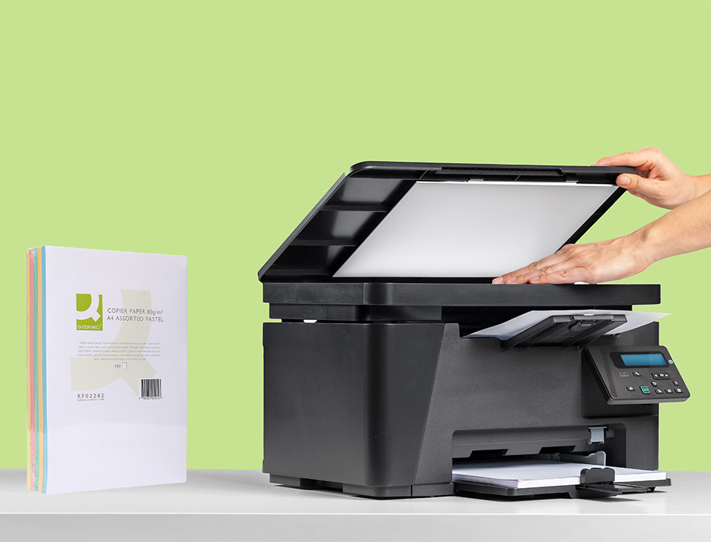 PAPEL DE COR Q-CONNECT DIN A4 80 GR 5 CORES SORTIDAS EMBALAGEM DE 500 FOLHAS