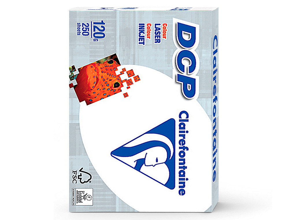 PAPEL FOTOCOPIA CLAIREFONTAINE DIN A4 120 GR EMBALAGEM DE 250 FOLHAS