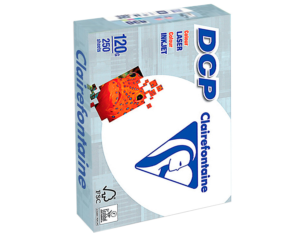 PAPEL FOTOCOPIA CLAIREFONTAINE DIN A4 120 GR EMBALAGEM DE 250 FOLHAS