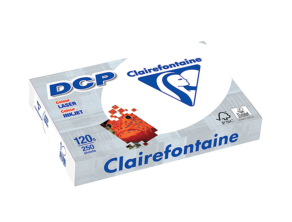 PAPEL FOTOCOPIA CLAIREFONTAINE DIN A4 120 GR EMBALAGEM DE 250 FOLHAS