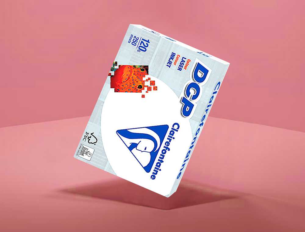 PAPEL FOTOCOPIA CLAIREFONTAINE DIN A4 120 GR EMBALAGEM DE 250 FOLHAS
