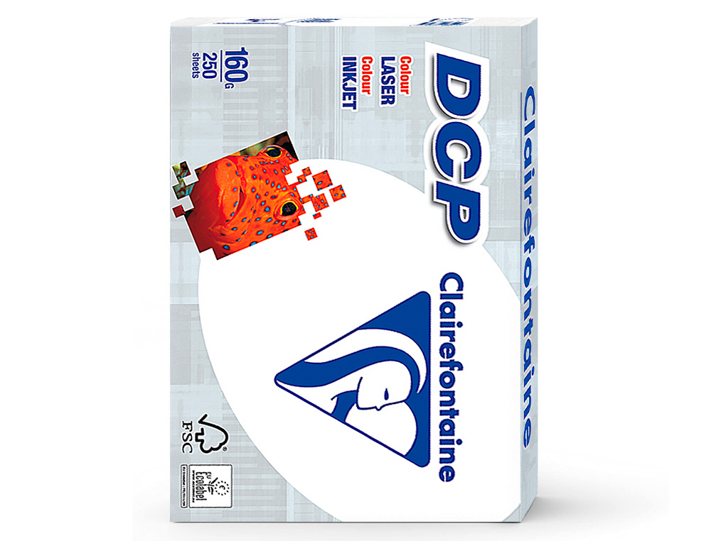 PAPEL FOTOCOPIA CLAIREFONTAINE DIN A4 160 GR EMBALAGEM DE 250 FOLHAS