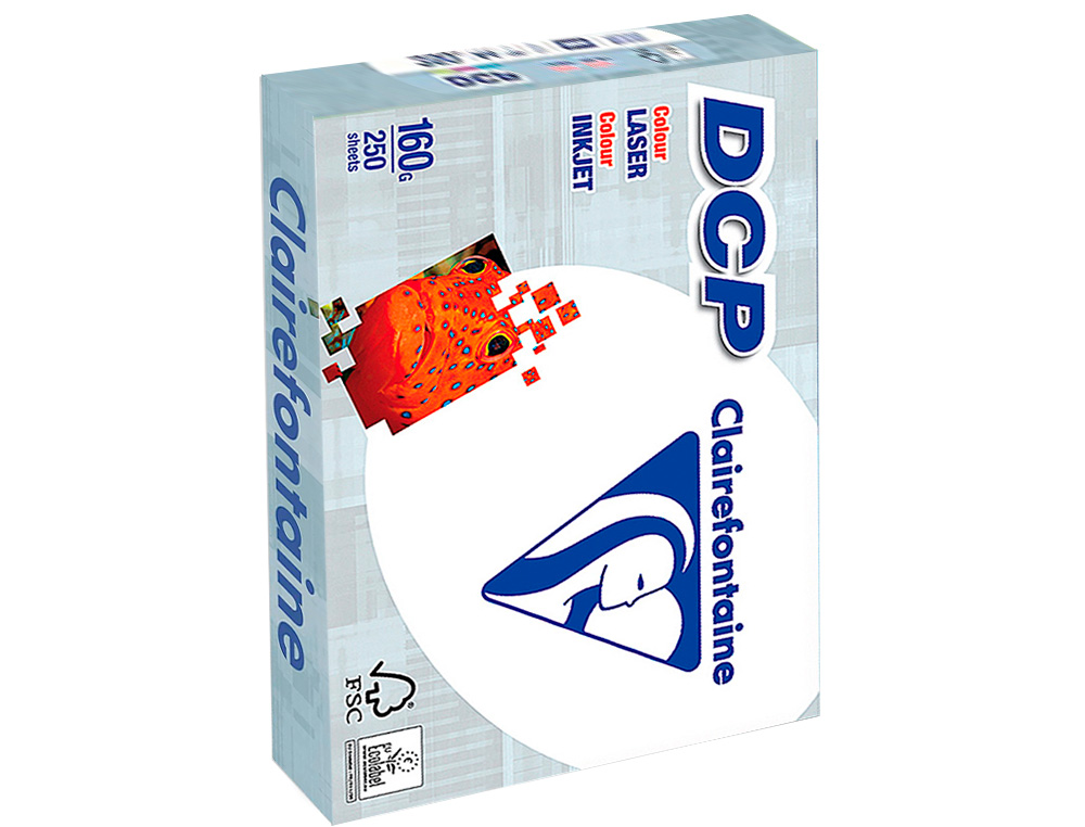 PAPEL FOTOCOPIA CLAIREFONTAINE DIN A4 160 GR EMBALAGEM DE 250 FOLHAS
