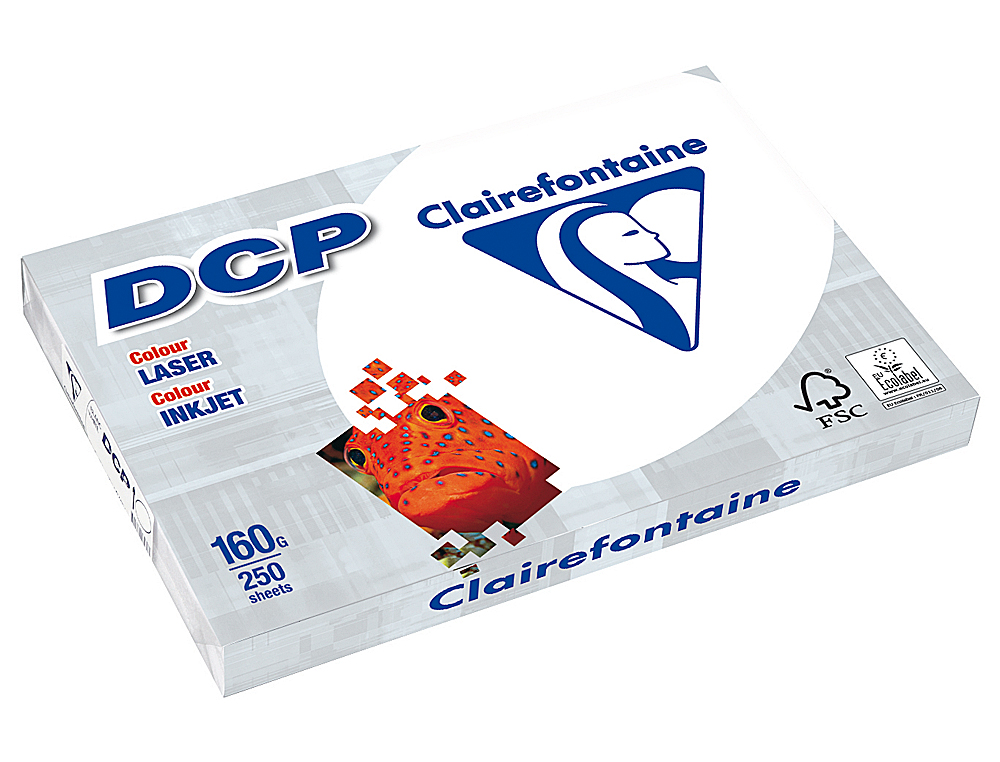 PAPEL FOTOCOPIA CLAIREFONTAINE DIN A4 160 GR EMBALAGEM DE 250 FOLHAS