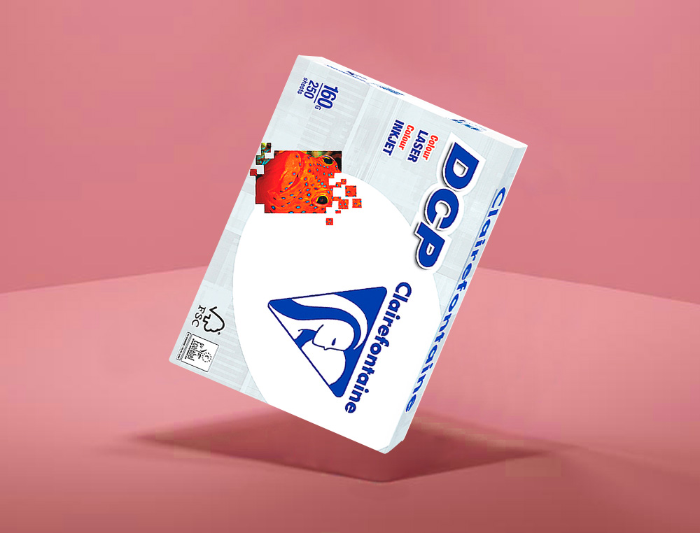 PAPEL FOTOCOPIA CLAIREFONTAINE DIN A4 160 GR EMBALAGEM DE 250 FOLHAS