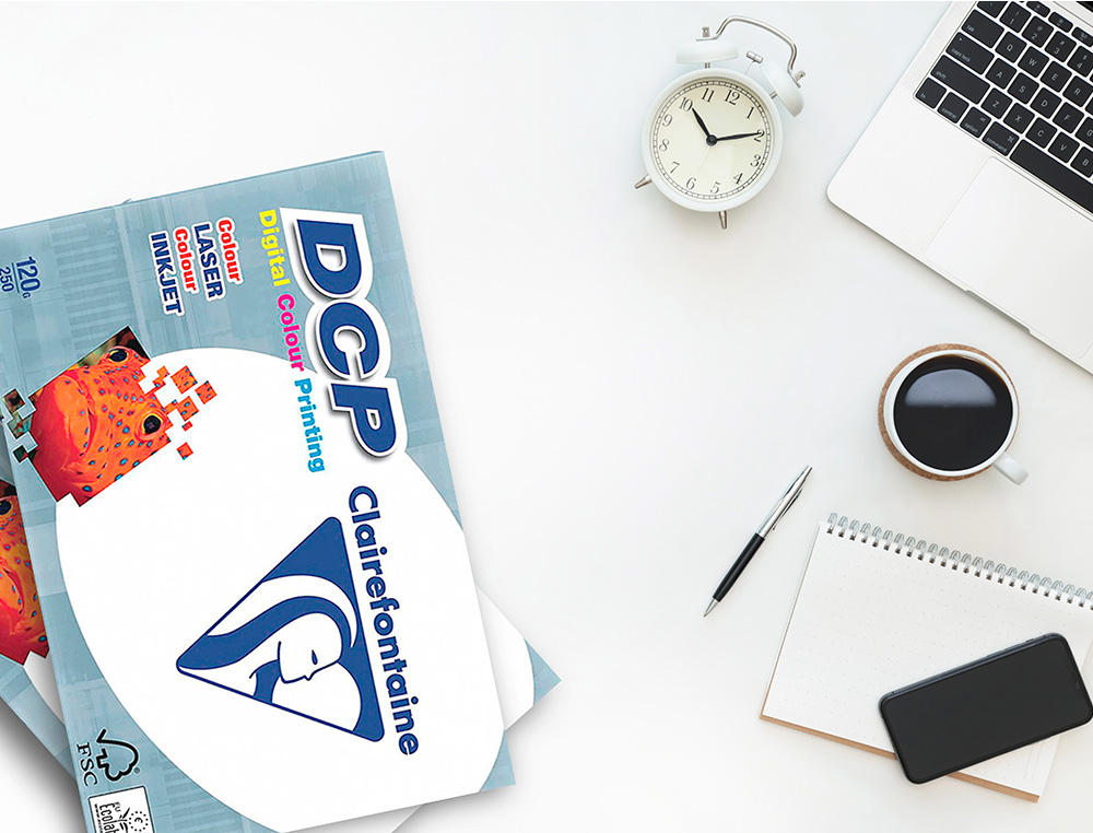 PAPEL FOTOCOPIA CLAIREFONTAINE DIN A4 160 GR EMBALAGEM DE 250 FOLHAS