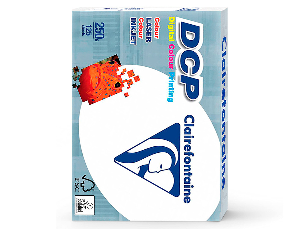 PAPEL FOTOCOPIA CLAIREFONTAINE DIN A3 250 GR EMBALAGEM DE 125 FOLHAS