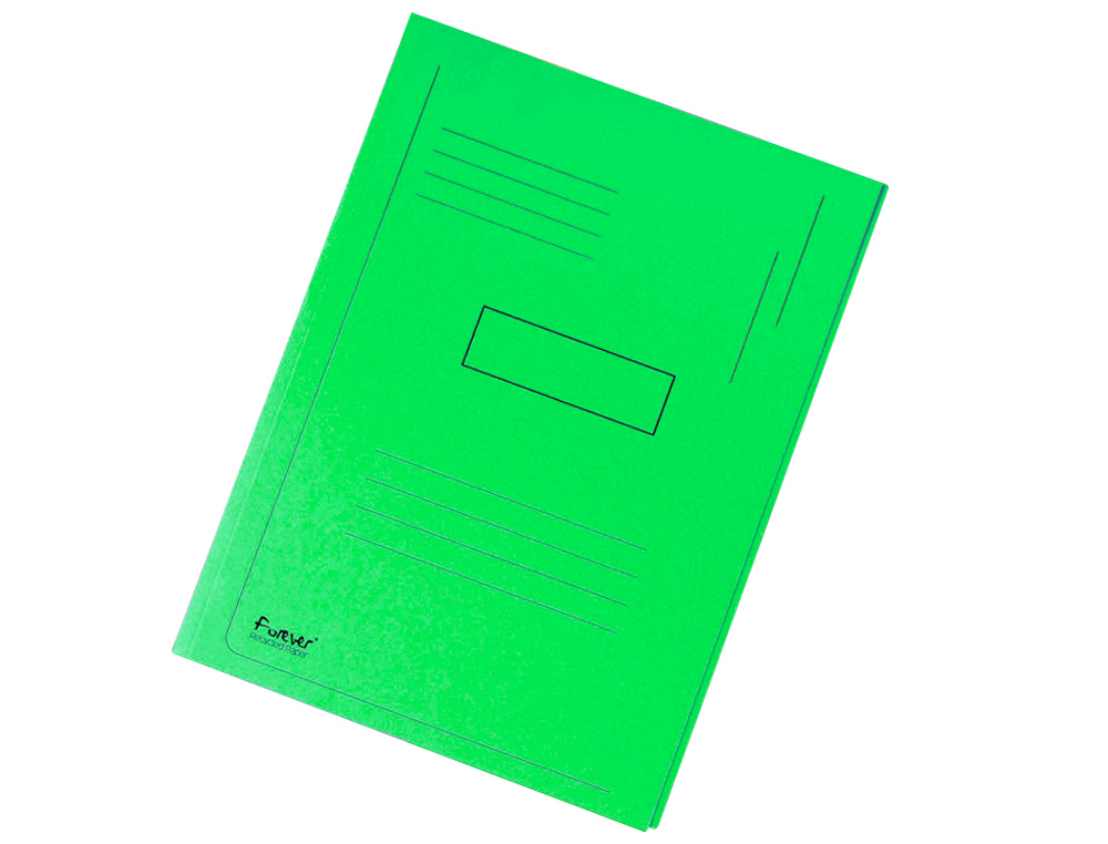 CLASSIFICADOR EXACOMPTA CARTOLINA RECICLADA DIN A4 VERDE 280GR COM 2 ABAS INTERIOR