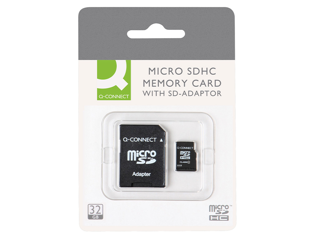 CARTAO DE MEMORIA SD MICRO Q-CONNECT FLASH 32 GB CLASSE 6 COM ADAPTADOR