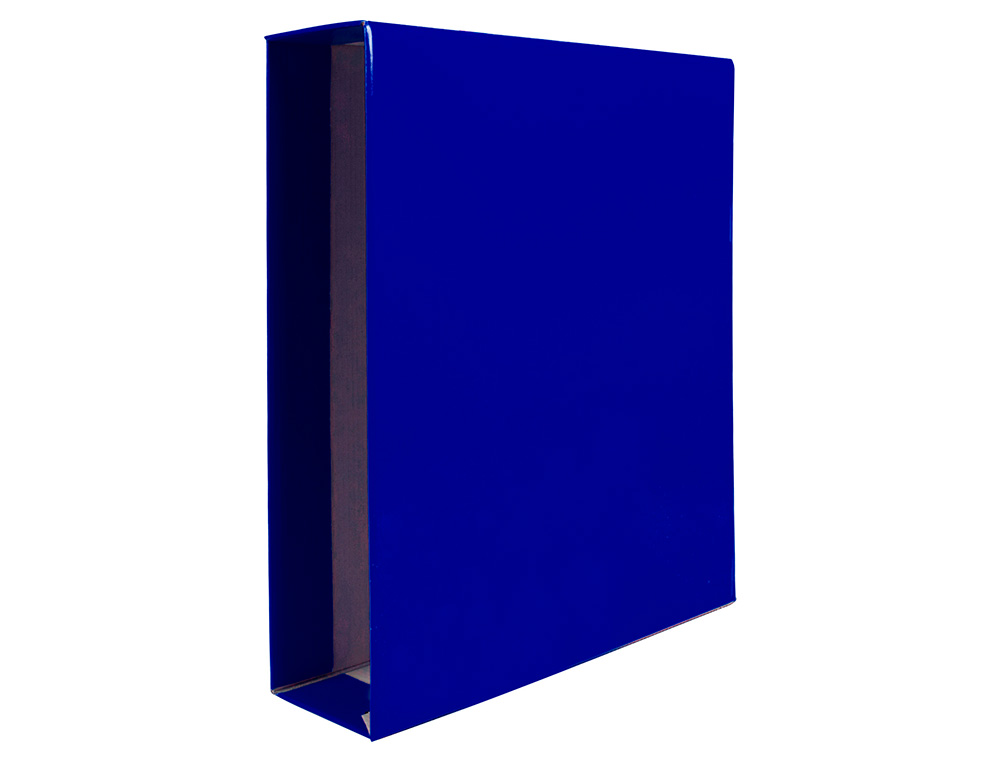 CAIXA PARA PASTA DE ARQUIVO DE ALAVANCA LIDERPAPEL DOCUMENTA DIN A4 LOMBADA 75 MM AZUL