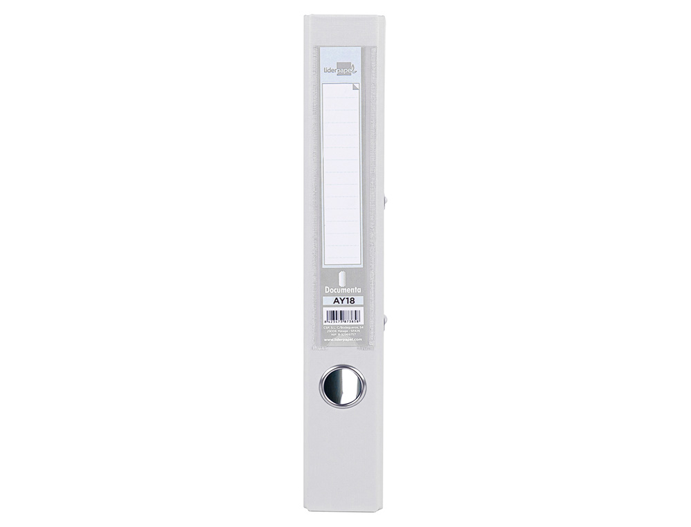 PASTA DE ARQUIVO DE ALAVANCA LIDERPAPEL DOCUMENTA PVC DIN A4 LOMBADA 52MM BRANCO