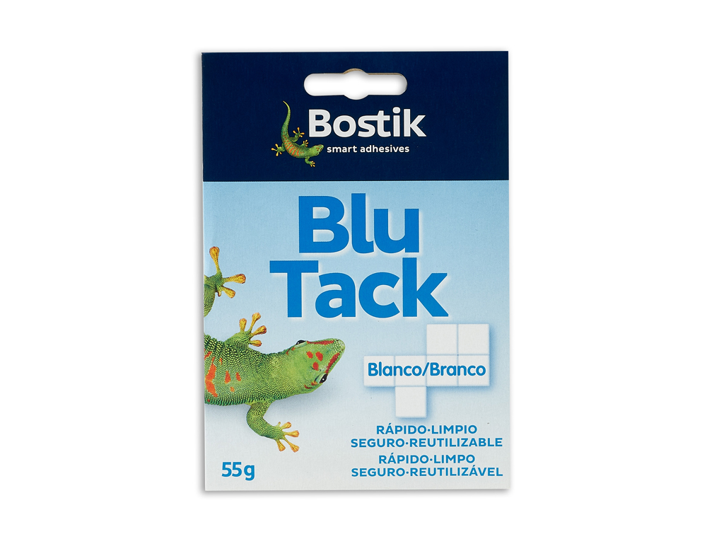 MASSA ADESIVA BOSTIK BLU TACK BRANCA CORTADA