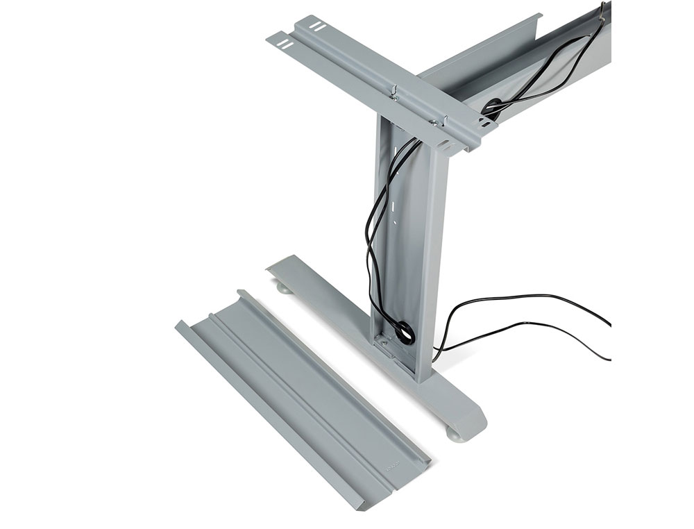 MESA DE ESCRITORIO ROCADA METAL 2003AC02 ALUMINIO /CINZA 180X80 CM