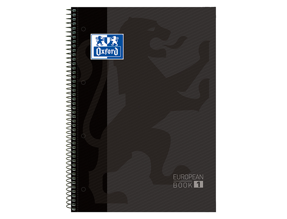CADERNO ESPIRAL OXFORD CAPA EXTRADURA MICROPERFURADO DIN A4 80 F QUADRICULA 5 MM COR CINZA