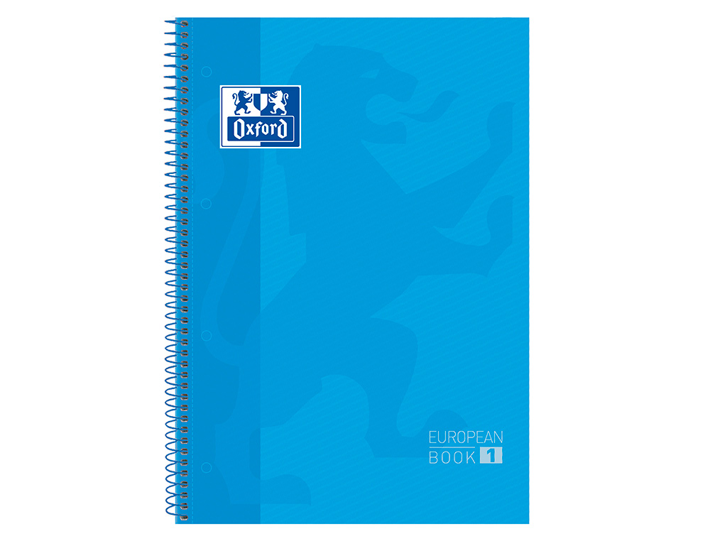 CADERNO ESPIRAL OXFORD CAPA EXTRADURA MICROPERFURADO DIN A4 80 F QUADRICULA 5 MM COR TURQUESA