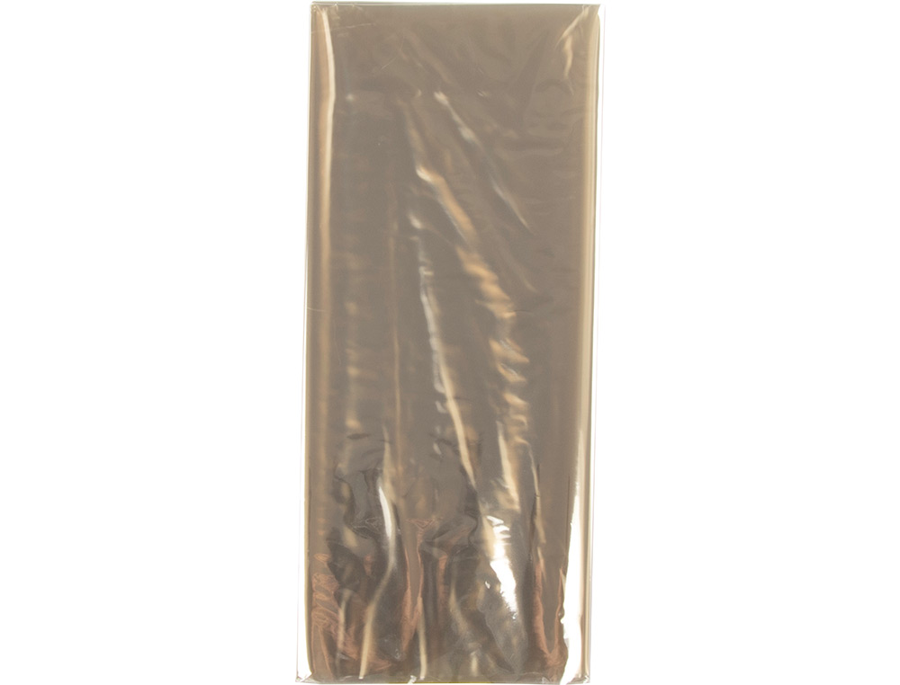 PAPEL CELOFANE LIDERPAPEL 50X70 CM 22GR BOLSA DE 5 FOLHAS TRANSPARENTE
