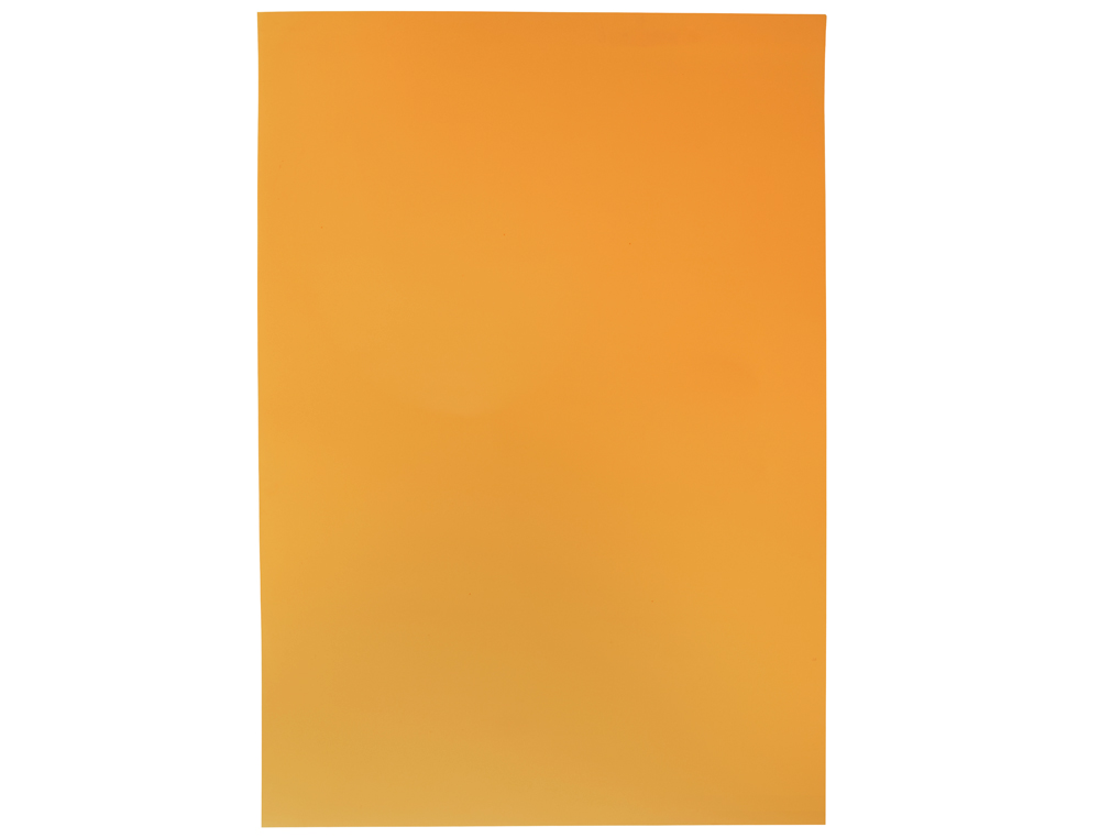 GOMA EVA LIDERPAPEL LARANJA FLUORESCENTE PLACA 50X70CM 60GR ESPESSURA 2MM