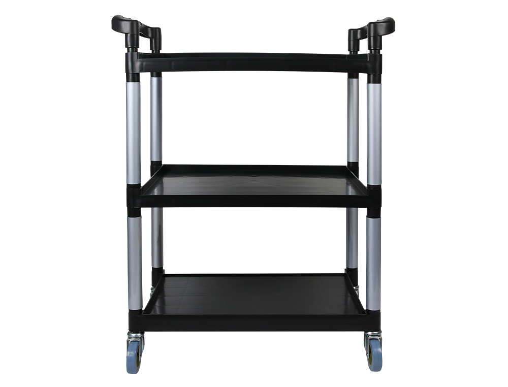 CARRO DE SERVICO MULTIFUNCIONAL Q-CONNECT 3 PRATELEIRAS EM PLASTICO 830X420X970 MM