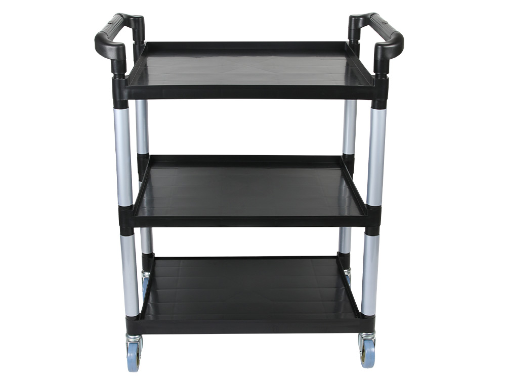 CARRO DE SERVICO MULTIFUNCIONAL Q-CONNECT 3 PRATELEIRAS EM PLASTICO 830X420X970 MM