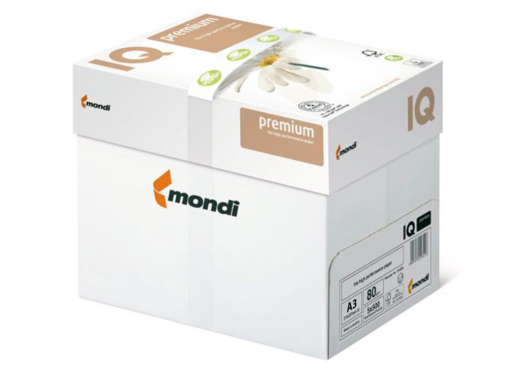 PAPEL FOTOCOPIA IQ PREMIUM DIN A3 80 GR EMBALAGEM DE 500 FOLHAS