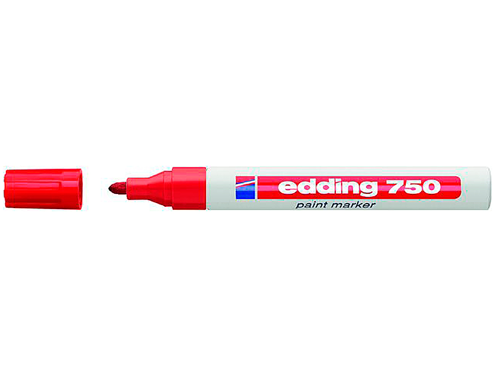 MARCADOR EDDING PONTA DE FIBRA 750 VERMELHO PONTA REDONDA 3,5 MM