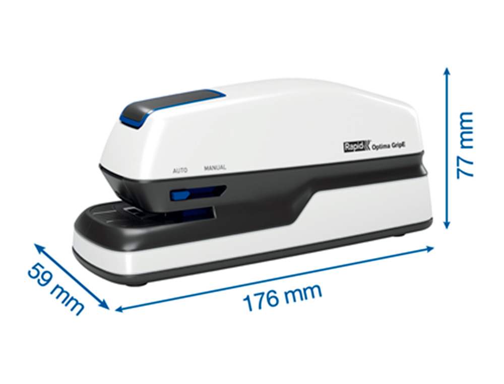 AGRAFADOR RAPID ELETRICO OPTIMA GRIP CAPACIDADE 20 FOLHAS