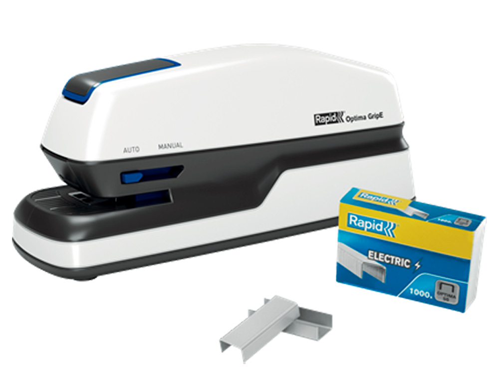 AGRAFADOR RAPID ELETRICO OPTIMA GRIP CAPACIDADE 20 FOLHAS