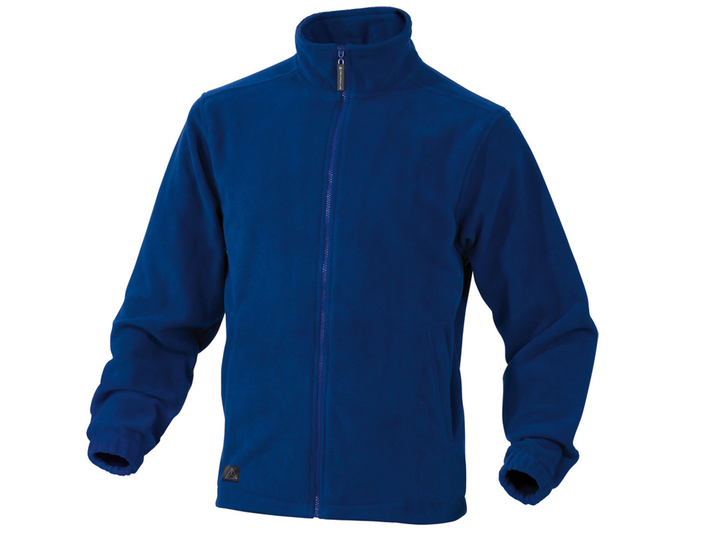 CASACO POLAR DELTAPLUS COM PUNHOS ELASTICOS E 2 BOLSOS COR AZUL TAMANHO XXXL