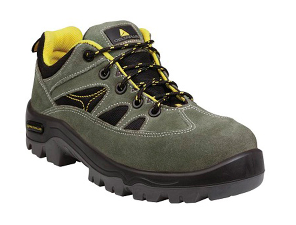 SAPATO DESPORTIVO DELTAPLUS COM BIQUEIRA COMPOSITE COR LARANJA CINZA TAMANHO 41