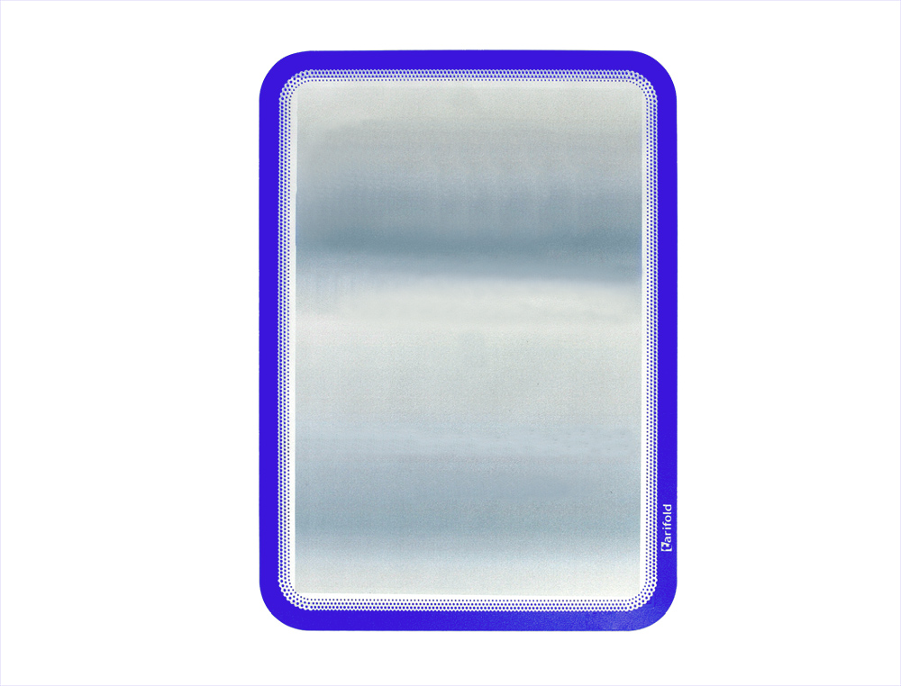 MOLDURA PORTA-ANUNCIO ADESIVA COM FECHO MAGNETICO TARIFOLD DIN A4 EM PVC COR AZUL PACK DE 2 UNIDADES