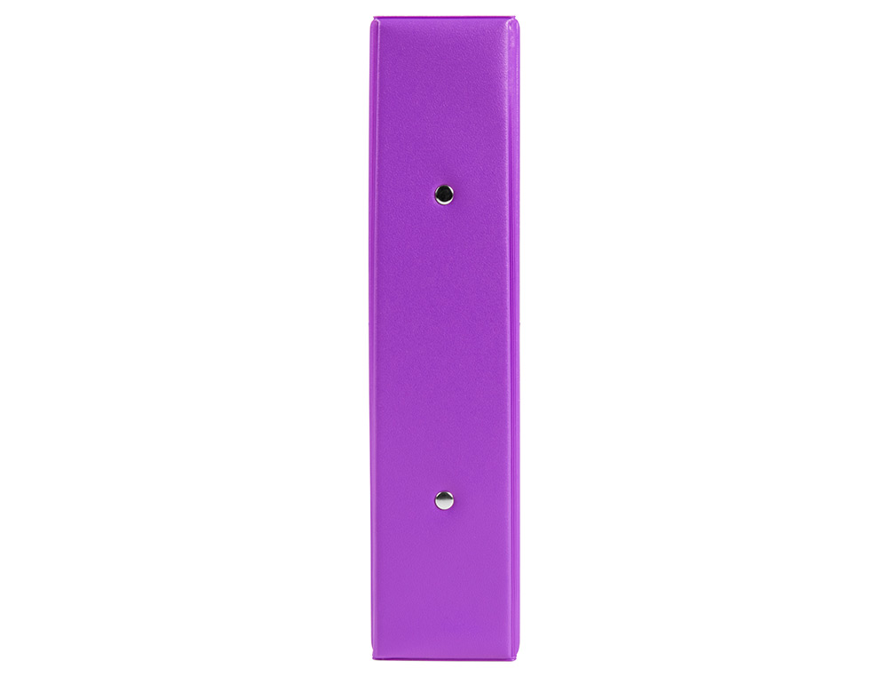 PASTA LIDERPAPEL CARTAO FORRADO PVC DIN A5 2 ANEIS 40 MM REDONDOS VIOLETA