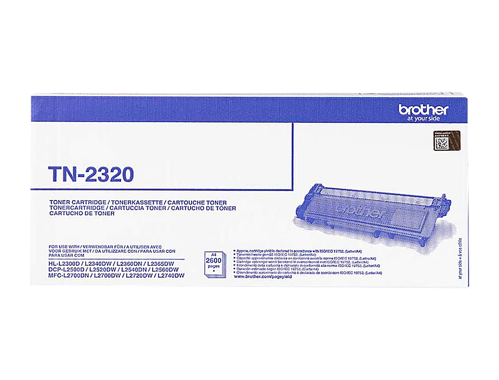 TONER BROTHER TN-2320 DCPL2520DW DCPL2540DN MFCL2700DW MFCL2720DW MFCL2740DW PRETO 2600 PAG