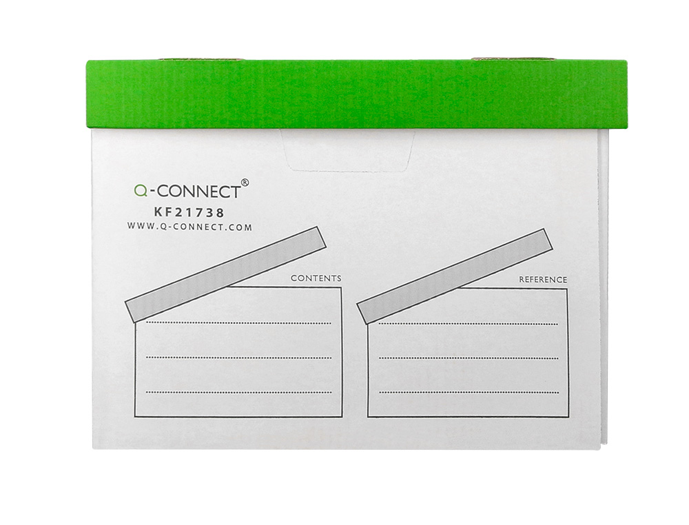 CAIXA PARA ARQUIVO MORTO Q-CONNECT CARTAO ENRUGADO MONTAGEM AUTOMATICA MEDIDAS INTERIORES 383 X 430 X 295 MM