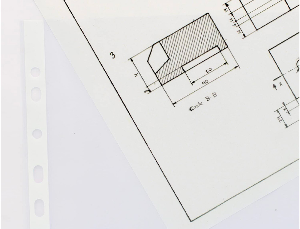 BOLSA CATALOGO/MICA Q-CONNECT DIN A3 AO BAIXO 80 MICRONS CRISTAL COM ABERTURA SUPERIOR - BOLSA DE 10