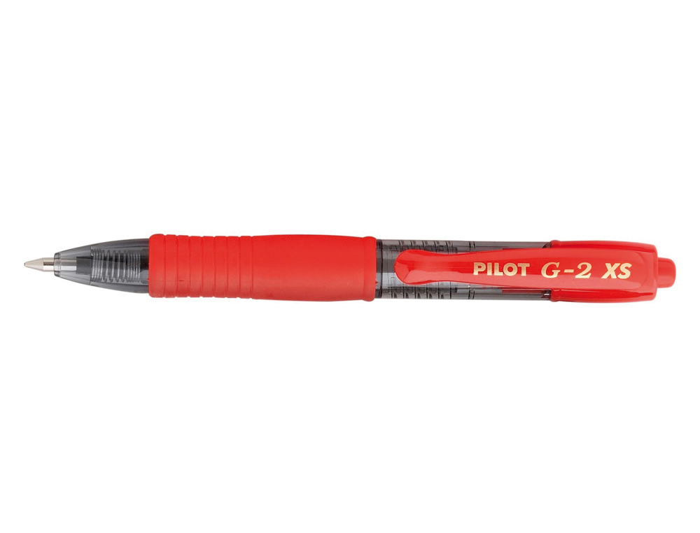 ESFEROGRAFICA PILOT G-2 PIXIE VERMELHA TINTA GEL RETRATIL PEGA DE BORRACHA