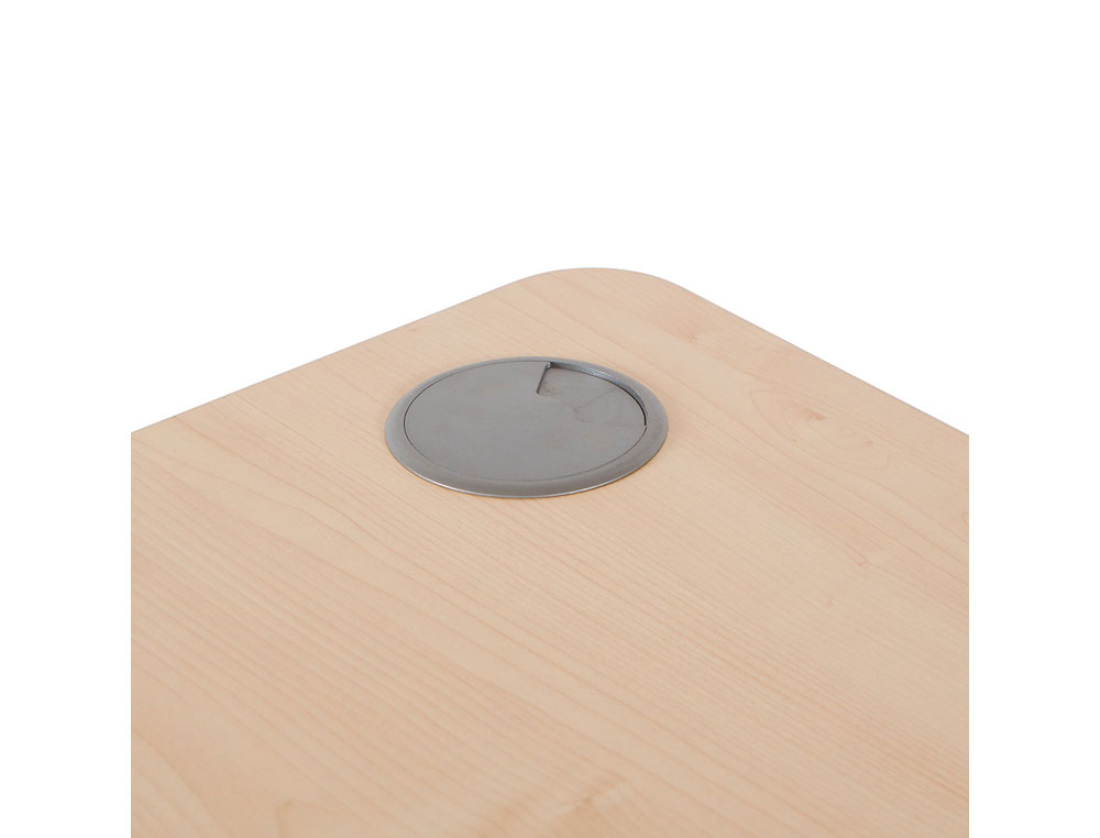 ALA PARA MESA ROCADA SERIE METAL 160X120 CM ESQUERDA ACABAMENTO AC04 BRANCO